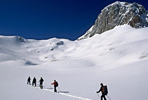 16 ski tours, traverses and steep downhills await you at the mountain station of the Dachstein glacier